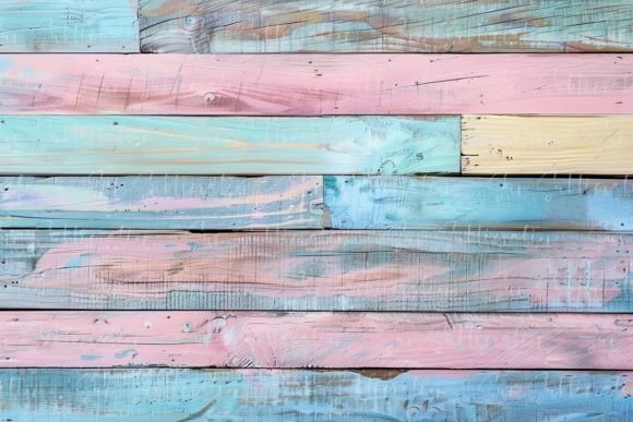 Download Colorful Wooden Planks Background - Premium Resources