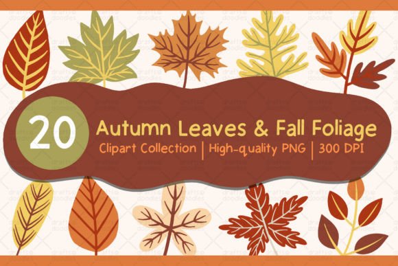 Download Autumn Leaves Fall Foliage Clipart Set - Fall foliage Collection