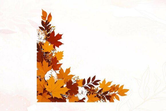 Download Fall Foliage and Berries Corner Frame - Fall foliage Collection