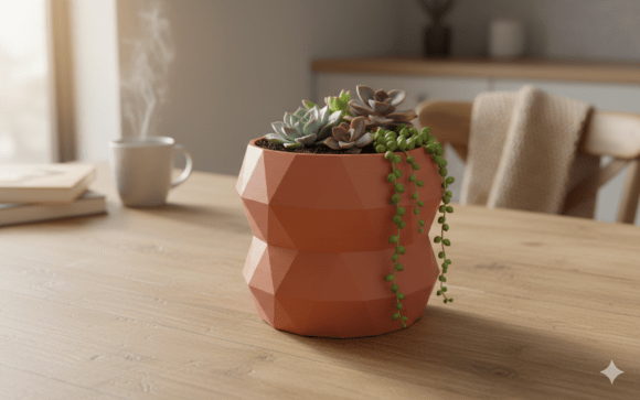 Download Modern Geometric Planter&nbsp;3D Model for 3D Print - Modern geometric Collection