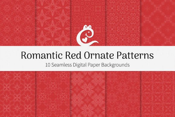 Download Romantic Red Ornate Patterns - Ornate patterns Collection